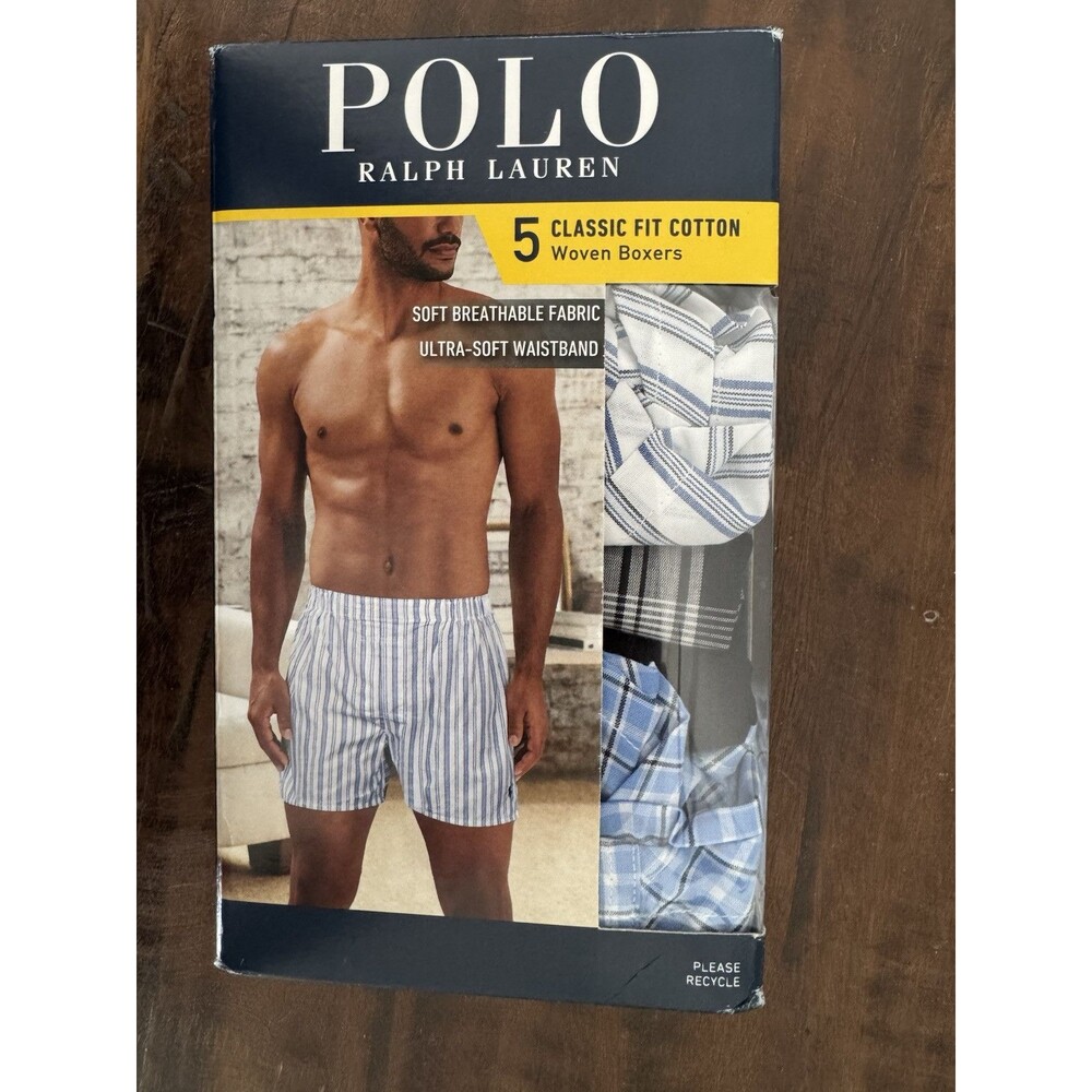 Polo Ralph Lauren Size S Mens Classic Fit Woven Boxers Ultra Soft Waistband